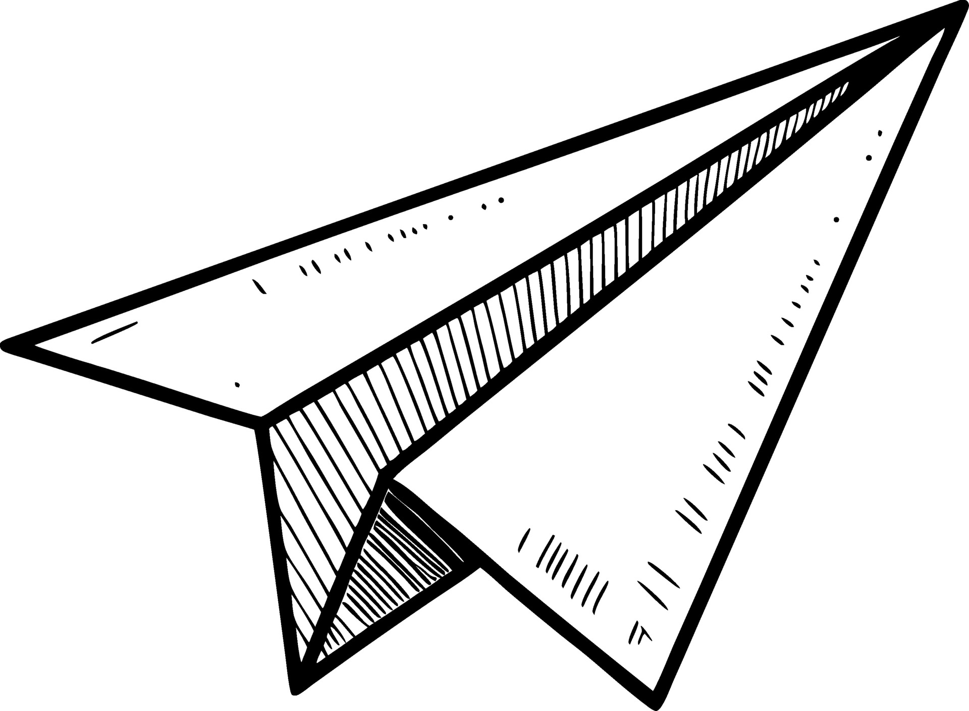 Paper airplane illustration